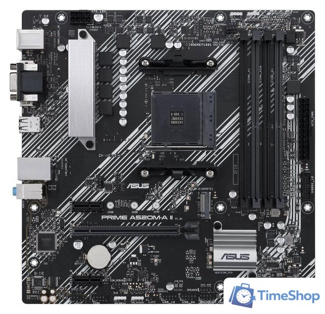 Материнская плата ASUS Prime A520M-A II/CSM - Изображение №1 — Интернет-магазин Time-Shop