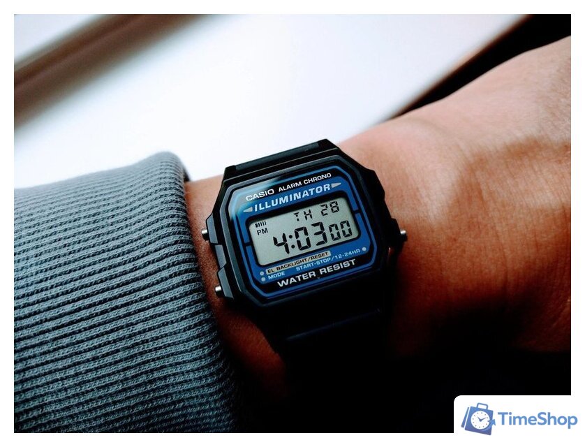 Наручные часы Casio F-105W-1A - Изображение №3 — Интернет-магазин Time-Shop