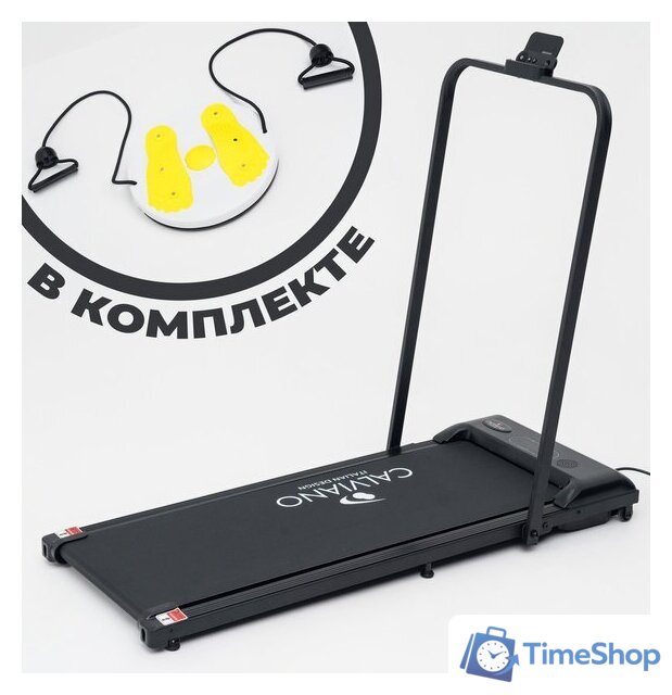 Электрическая беговая дорожка Calviano Slim Black - Изображение №1 — Интернет-магазин Time-Shop