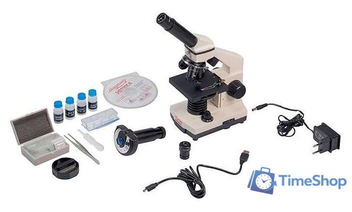 Детский микроскоп Микромед Эврика 40х-1280х с видеоокуляром в кейсе 22670 - Изображение №7 — Интернет-магазин Time-Shop