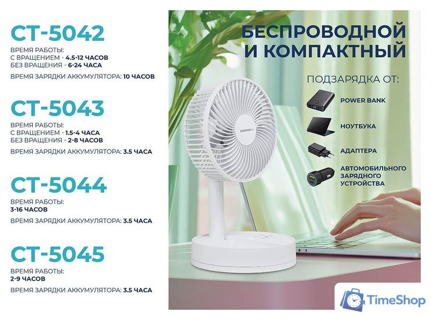 Вентилятор CENTEK CT-5044 - Изображение №4 — Интернет-магазин Time-Shop