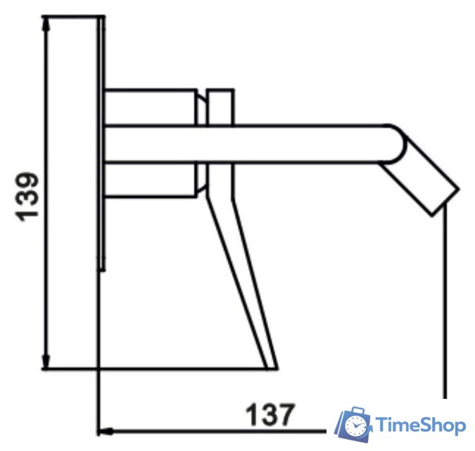 Смеситель Hansen HL12099 - Изображение №4 — Интернет-магазин Time-Shop