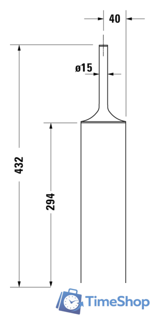 Ершик для унитаза Duravit Starck T 0099451000 (хром) - Изображение №2 — Интернет-магазин Time-Shop