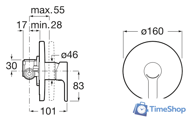 Смеситель Roca L20 5A2A09C00 - Изображение №2 — Интернет-магазин Time-Shop