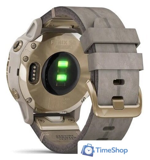 Умные часы Garmin Fenix 6S Pro Solar (светло-золотистый, замша) - Изображение №3 — Интернет-магазин Time-Shop