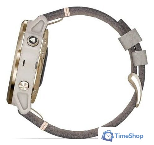 Умные часы Garmin Fenix 6S Pro Solar (светло-золотистый, замша) - Изображение №4 — Интернет-магазин Time-Shop