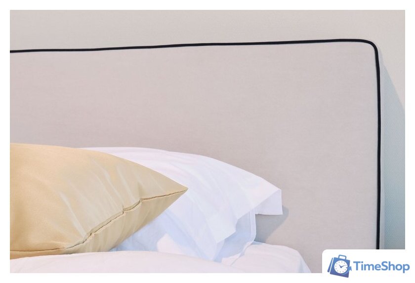 Кровать Ангстрем Милагро спальня с ПМ Малага-811.26 (М) (Simple 29/кашемир серый/оМ02) - Изображение №8 — Интернет-магазин Time-Shop