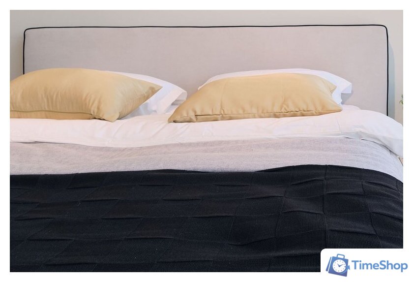 Кровать Ангстрем Милагро спальня с ПМ Малага-811.26 (М) (Simple 29/кашемир серый/оМ02) - Изображение №9 — Интернет-магазин Time-Shop