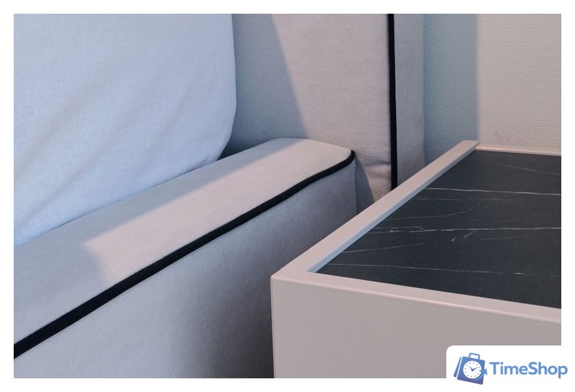 Кровать Ангстрем Милагро спальня с ПМ Малага-811.26 (М) (Simple 29/кашемир серый/оМ02) - Изображение №10 — Интернет-магазин Time-Shop