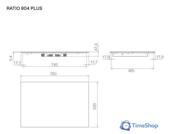Варочная панель Elica Ratio 804 Plus PRF0183912 - Изображение №6 — Интернет-магазин Time-Shop