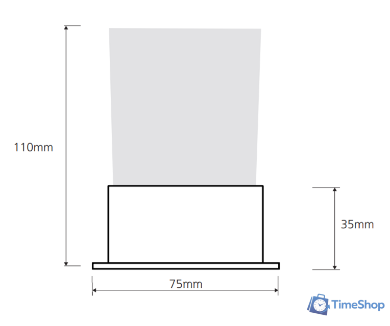 Стакан для зубной щетки и пасты Bemeta Plaza 140110061 - Изображение №2 — Интернет-магазин Time-Shop