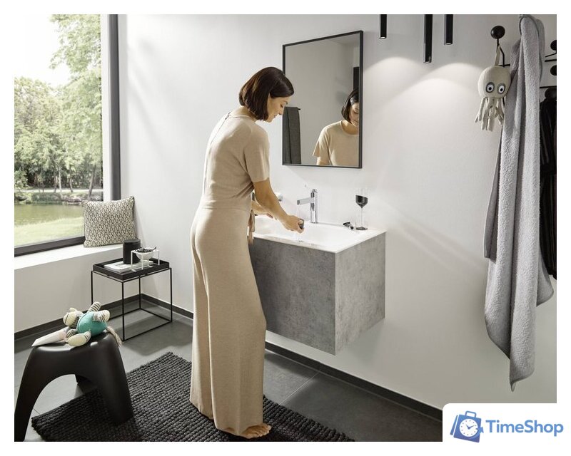 Смеситель Hansgrohe Finoris 110 chrom 76023000 - Изображение №2 — Интернет-магазин Time-Shop