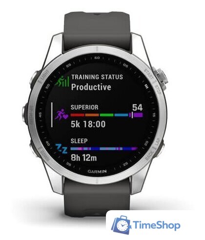 Умные часы Garmin Fenix 7S (серебристый/графитовый) - Изображение №2 — Интернет-магазин Time-Shop