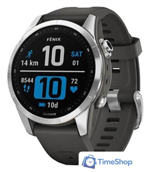 Умные часы Garmin Fenix 7S (серебристый/графитовый) - Изображение №1 — Интернет-магазин Time-Shop
