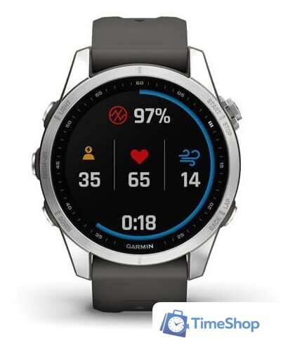 Умные часы Garmin Fenix 7S (серебристый/графитовый) - Изображение №5 — Интернет-магазин Time-Shop