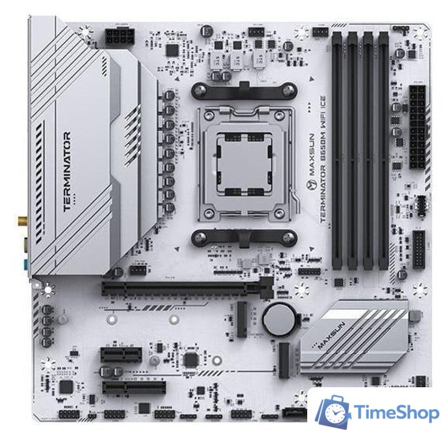 Материнская плата Maxsun Terminator B650M WiFi Ice - Изображение №1 — Интернет-магазин Time-Shop
