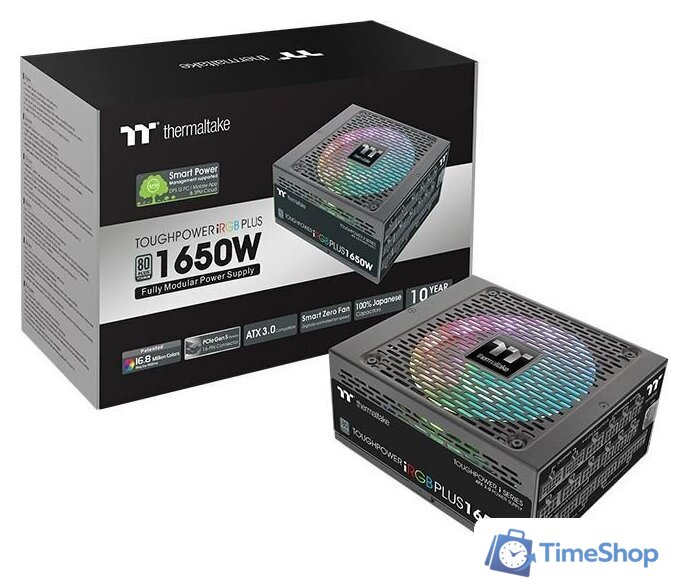 Блок питания Thermaltake Toughpower iRGB Plus 1650W Titanium TT Premium Edition PS-TPI-1650F3FDTE-1 - Изображение №7 — Интернет-магазин Time-Shop