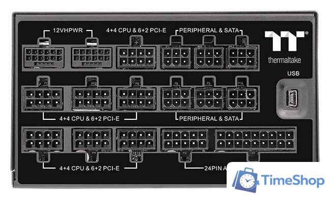 Блок питания Thermaltake Toughpower iRGB Plus 1650W Titanium TT Premium Edition PS-TPI-1650F3FDTE-1 - Изображение №5 — Интернет-магазин Time-Shop