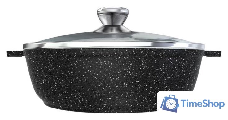 Жаровня Нева металл посуда (НМП) Гранит L186540i - Изображение №2 — Интернет-магазин Time-Shop