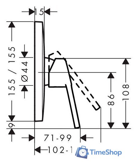 Смеситель без скрытого механизма Hansgrohe Logis Loop 71267000 - Изображение №2 — Интернет-магазин Time-Shop