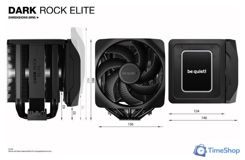 Кулер для процессора be quiet! Dark Rock Elite BK037 - Изображение №3 — Интернет-магазин Time-Shop