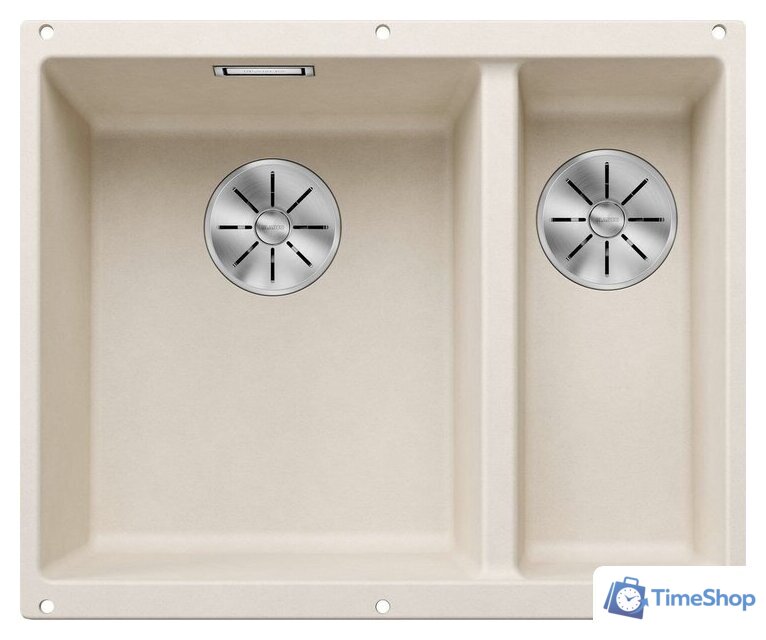 Кухонная мойка Blanco Subline 340/160-U 527162 (левая, мягкий белый) - Изображение №1 — Интернет-магазин Time-Shop