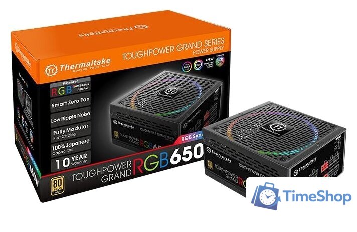 Блок питания Thermaltake Toughpower Grand RGB 650W Gold (RGB Sync Edition) - Изображение №12 — Интернет-магазин Time-Shop