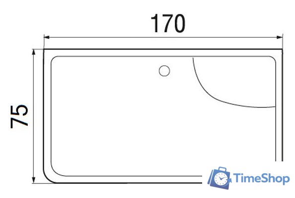 Ванна Wemor 170/75/55 S - Изображение №7 — Интернет-магазин Time-Shop