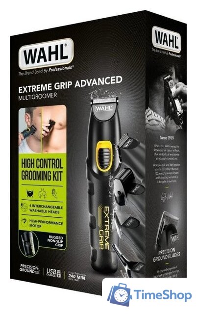 Триммер для бороды и усов Wahl 09893.0460 Extreme Grip - Изображение №4 — Интернет-магазин Time-Shop