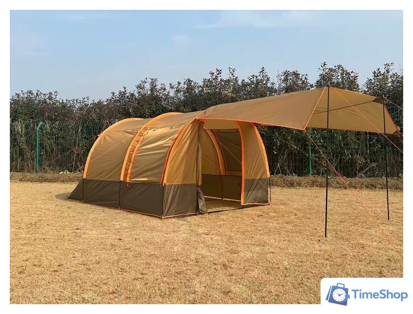 Кемпинговая палатка LanYu 1125 (коричневый/желтовато-коричневый/оранжевый) - Изображение №6 — Интернет-магазин Time-Shop