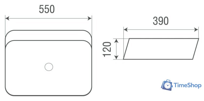 Умывальник WeltWasser Elbach 2243 - Изображение №2 — Интернет-магазин Time-Shop