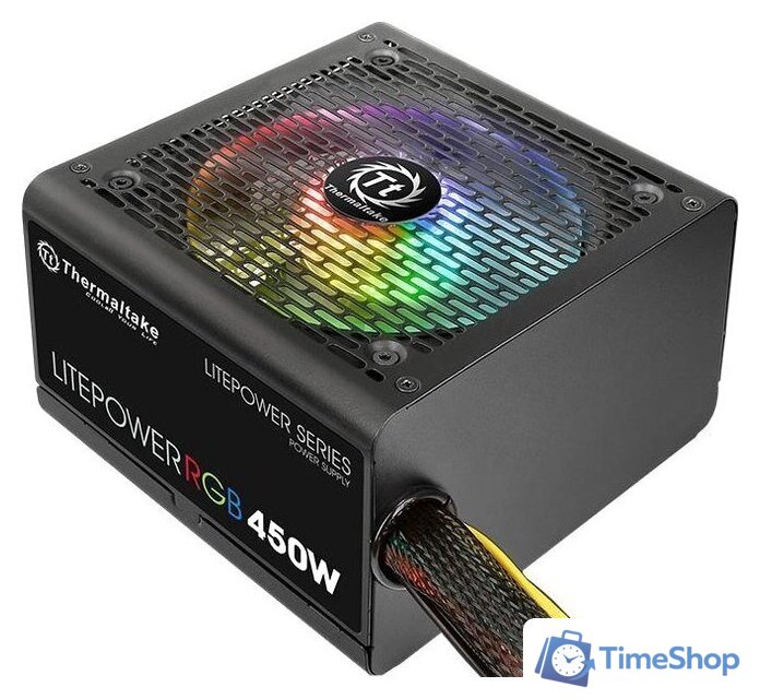 Блок питания Thermaltake Litepower RGB 450W LTP-450AL2NK - Изображение №1 — Интернет-магазин Time-Shop
