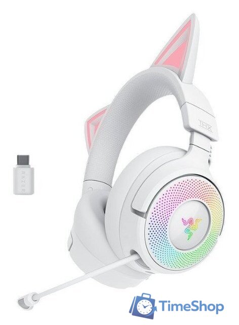 Наушники Razer Kraken Kitty V3 Pro (белый) - Изображение №2 — Интернет-магазин Time-Shop