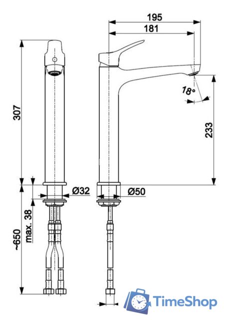 Смеситель Armatura Morris 5242-712-00 - Изображение №5 — Интернет-магазин Time-Shop