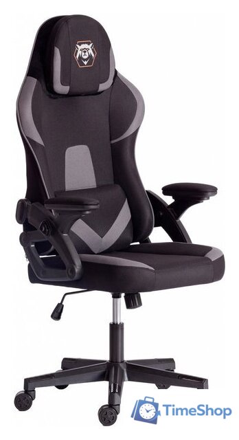 Игровое (геймерское) кресло TetChair iBear (ткань черный/серый) - Изображение №1 — Интернет-магазин Time-Shop