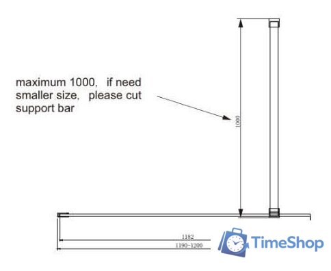 Душевая стенка Ambassador Walk-in 15031104 120 - Изображение №8 — Интернет-магазин Time-Shop