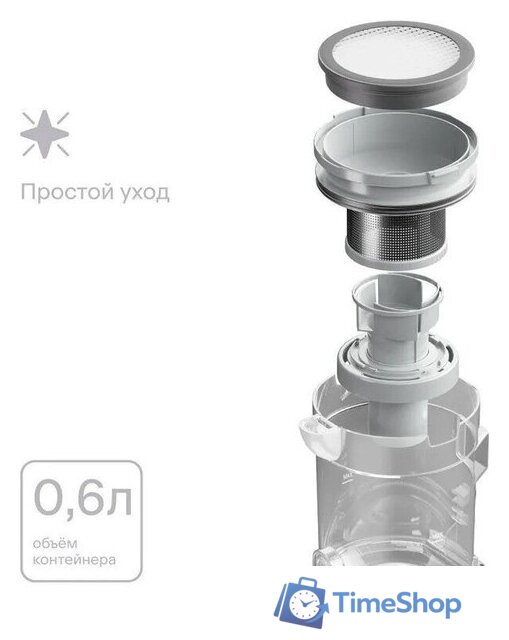 Пылесос Tuvio TS02EBSW - Изображение №8 — Интернет-магазин Time-Shop