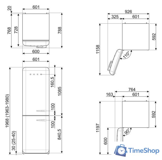 Холодильник Smeg FAB32LPB6 - Изображение №10 — Интернет-магазин Time-Shop