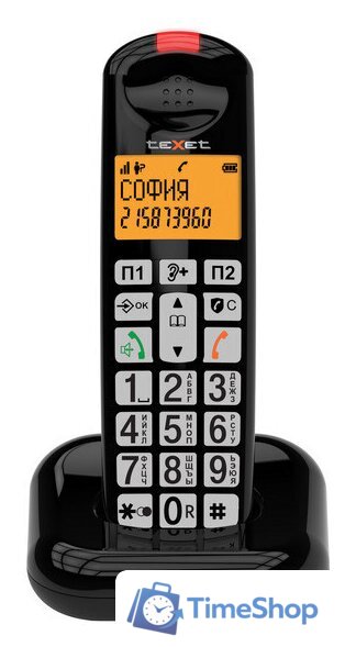 Радиотелефон TeXet TX-D7855A (черный) - Изображение №1 — Интернет-магазин Time-Shop