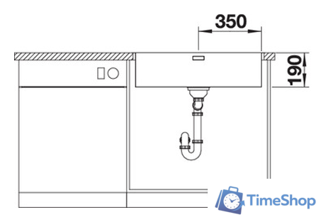 Кухонная мойка Blanco Andano 700-IF (без клапана-автомата) - Изображение №2 — Интернет-магазин Time-Shop
