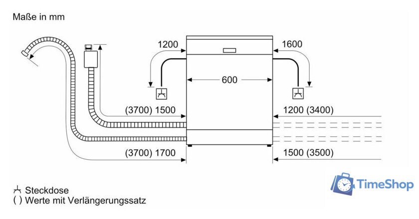 Встраиваемая посудомоечная машина Bosch Serie 4 SMV4HTX00E - Изображение №11 — Интернет-магазин Time-Shop