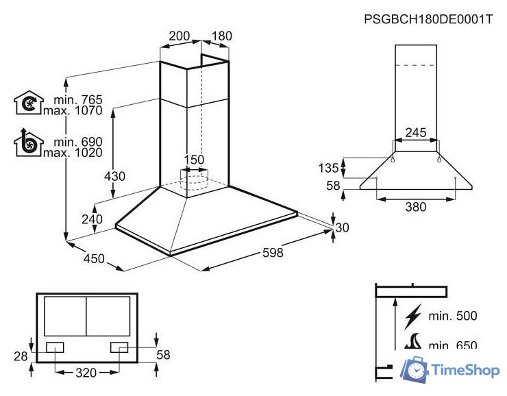 Кухонная вытяжка Electrolux EFC226R - Изображение №6 — Интернет-магазин Time-Shop