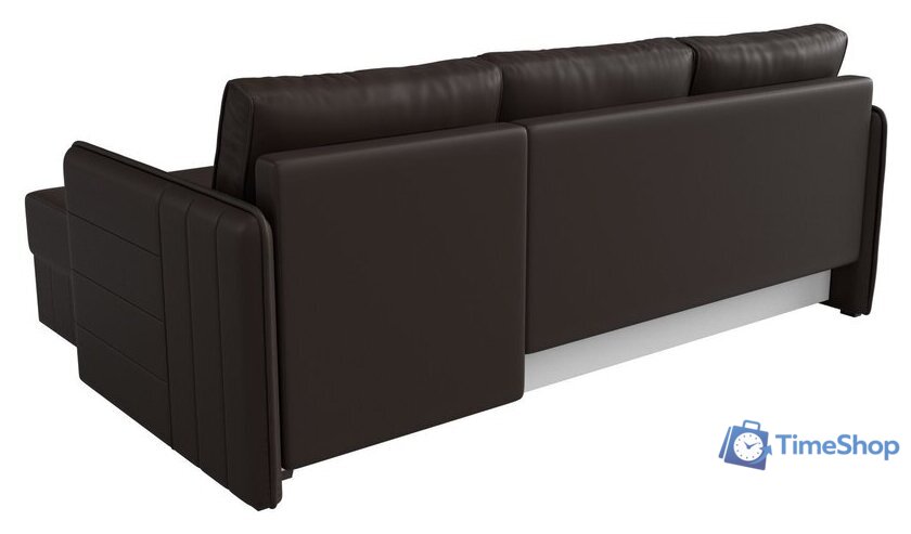 Угловой диван Лига диванов Слим правый (экокожа коричневый) - Изображение №7 — Интернет-магазин Time-Shop