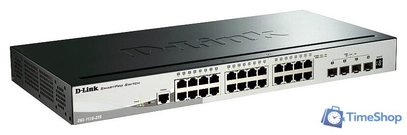 Управляемый коммутатор уровня 2+ D-Link DGS-1510-28X - Изображение №1 — Интернет-магазин Time-Shop
