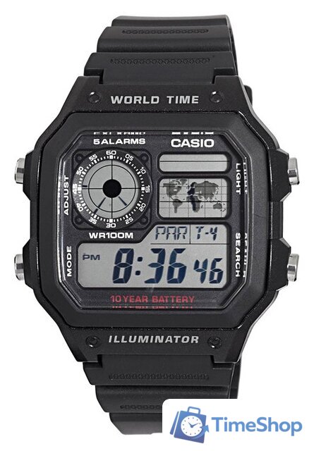 Наручные часы Casio AE-1200WH-1A - Изображение №1 — Интернет-магазин Time-Shop