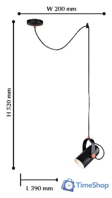 Подвесная люстра Favourite Ampolla 2007-1P - Изображение №2 — Интернет-магазин Time-Shop