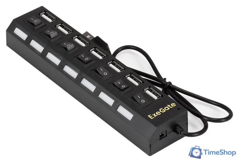USB-хаб ExeGate DUB-72SW EX293978RUS - Изображение №1 — Интернет-магазин Time-Shop