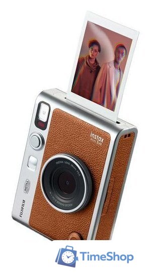 Фотоаппарат Fujifilm Instax Mini Evo (серебристый/коричневый) - Изображение №2 — Интернет-магазин Time-Shop