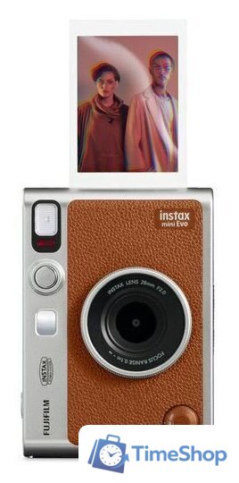 Фотоаппарат Fujifilm Instax Mini Evo (серебристый/коричневый) - Изображение №4 — Интернет-магазин Time-Shop