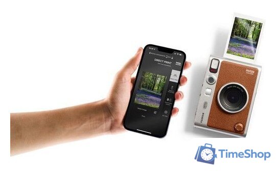 Фотоаппарат Fujifilm Instax Mini Evo (серебристый/коричневый) - Изображение №10 — Интернет-магазин Time-Shop